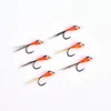 6PCS Tungsteno Perdigon Ninfa Piccole Beadheads Vola Arcobaleno Marrone Trota Temolo Brook Trota Pesca Lavello Rapido Pesca a Mosca Esche da pesca temolo tungsteno ninfa