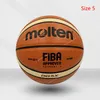 Nowy wysokiej jakości piłka do koszykówki Oficjalna rozmiar 7/6/5 skórzany mecz na świeżym powietrzu Trening Mężczyźni Kobiet Basketball Baloncesto Team Sportsbasketball Basketball