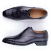 Chaussures habillées faites à la main noir gris hommes Oxford suture intérieure en cuir véritable de haute qualité hommes d'affaires formels pour