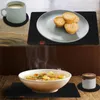 TATS de mesa 27 PCs/Definir Placemat Pad Pad Praw não deslizamento de talheres de talheres de armazenamento de armazenamento Espalhar