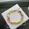 Charm Bracelets DUOYING Customized Famous Brand Bracelet Butterfly Chain Personalized Enamel Colorful Childrens Jewelry Gift 231120