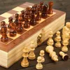 Gry szachowe magnetyczne drewniane składane szachy Zestaw Felood Game Board 24 cm*24 cm Wewnętrzny magazyn Dorosły dla dzieci Prezent Family Game Chess Board 231118