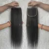 10a Brasilões de cabelo humano brasileiros com encerramento de renda HD Extensões de cabelo preto não processadas tecendo com fechos de topo S1110809