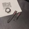 20mm 22mm Smart Straps Watch Band para Samsung Galaxy Watch 4/46mm/42mm/Active 2/correa Gear S3 Bracelet G Luxury Designer PU Leather Colorful Flower Bee Snake Watch