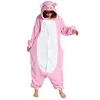 Women's Sleepwear Pig Cartoon Pajamas Polar Fleece Long Sleeved Couple Autumn And Winter Homewear