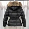 Vendita calda M Famiglia Autunno e Inverno Classico Collo in pelliccia di volpe Con cappuccio Ispessito Giù Cappotto Vita da donna Sottile Corto Rldz Xe1p