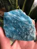 Figurines décoratives 120g Azul Apatita Cristal Naturel Pedra Bruta Fosforito Amostras Minerais Cura