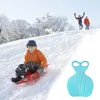 Slittino Inverno Snow Sled Board Sport Addensare Snow Sled Bambini Adulto Plastica Ski Board per Sci all'aperto Erba Sand Slider Snow Luge 231118