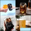 Water Bottles 16Oz Diy Blank Sublimation Can Tumblers Shaped Beer Glass Cups With Bamboo Lid And St For Iced Coffee Soda Drop Delive Dhl3G