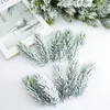 Flores decorativas 10/20 pçs plantas falsas artificiais ramos simulação para decorações de árvore de natal diy acessórios de árvore de natal