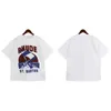 Designer Fashion Clothing Tees Hip hop TShirts Rhude 23ss Printemps été New Sunset Sea Sail Letter Printing hommes Lovers Beautiful Casual T-shirt Loose Streetwear