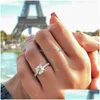 Anelli di banda Ring for Women Fashion Cubic Zirconia Gift Gioielli R842 Delivery Delivery Jewelry Ring Dhgarden Otylx