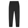 سروال الرجال المرن الخصر غير الرسمي ملابس الرجال الأسود رمادي سراويل الصيف رقيقة للذكور نايلون التنفس 2023