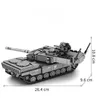 Senpo 207001 plus S0104 Survival War Leopard 2A7 tanque de batalla principal bloques de construcción de partículas pequeñas para niños L231120