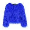 Pelliccia da donna Pelliccia sintetica Pelliccia da donna Colorata Furry Rosa cappotto in lana di agnello in pelliccia sintetica femminile Cappotto in pelle di pecora Shaggy giacca invernale in pelliccia artificiale 231120