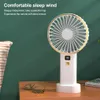 Portable Air Coolers USB Mini Fan Rechargeble Portable Handheld Fan Digital Display Lazy Temporary Travel Shopping Cooling Home Car Air Cooler 230419