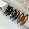 Schuhe, Kleid, Runway-Stil, Ballon-Absätze, Damen, spitz, hoch, einzeln