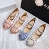 Dress Shoes Rhinestones Mary Janes Shoes for Women Ballet Flats Shiny Elegant Designer Shoes Ladies Satin Slip on Loafers Shoes in 230419