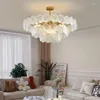 Lustres pendentif lumières décor à la maison salon moderne lustre lampes 110V 220V coquille européenne nordique pour chambre Ing 2023