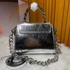 Wosk olejowy skóra Lamedusa Nowa mała torba pod pachami retro designerka mody torebka torebka torby na zakupy na romie torba crossbody torebki lady siodle torebka ver sace