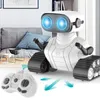 RC Robot Remote Control Toy Children Sound Light Dance Charging Boy Intelligent Interaction 230419