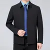 Herrenjacken, langärmelig, einfarbig, einfach und vielseitig. Diese Jacke hat einen stilvollen Look, der nie aus der Mode kommt.