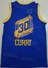 Mans Stephen Curry 30シティバスケットボールジャージーチームは、スポーツファンカラー刺繍セールのためのステッチチームのブラックホワイトブルーイエローアソシエーション通気性アイコンを獲得しました