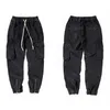 Men's Pants Askyurself Cargo Men Women 1:1 High Quality Joggers Nice Washed Heavy Fabric Drawstring Zipper Sweatpants Track Trousers