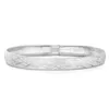 Bangle 14K verguld over 925 Sterling Sier Solid Satin Finish Laster Cut Bangle Armband voor dames Wordt geleverd met geschenkdoos - Gemaakt in Dro Otwjb