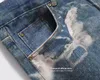 Men's Jeans Firmranch Laser Printing Fancy Blue Unusual For Men Women Straight Baggy Denim Pants 4 Season Wearing