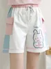 Damenhose Merry Pretty Rabbit Kawaii Jogginghose Y2K Korean Style Baumwollhose Stickerei Hohe Taille Lässige Mädchen Rosa 230419