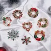 Broches Broches Broche de Noël Broches pour Femmes Hommes Strass Cristal Bijoux Cadeaux Arbre de Noël Père Noël Jingle Bells Renne BrochesL231120