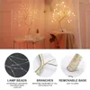 Luzes noturnas LED Light Mini Christmas Tree Copper Wire Garland Lamp for Kids Home Bedroom Decoração de Natal Decoração de fadas de fases