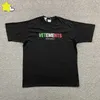 T-Shirt Uomo Bandiera Italiana Vetements T-Shirt Uomo Donna 1 1 B Qualità Primavera Estate Colore Lettere Oversize Casual VTM Ricamo Top T