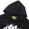 Sweatshirts Erkek Kadın Tasarımcı Hoodies Moda Sokak Giyim SP5DER 555555 Kahverengi Web Hoodie Tavalar Köpük Mektup Kapüşonlu Erkek Kadın Kazak Sonbahar