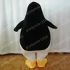 Simulatie Penguin mascotte Kostuums Kerst Halloween Fancy Draai Stripjurk Karakter Carnival Kerstmis Reclame Verjaardagsfeestje Kostuum Outfit