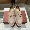 loro casual sko klänning skor sommar män kvinnor lyxiga designers charm loafer ny äkta läder pianas walk tennis sko mockasins utomhus rese barn sneaker sandal