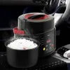 サーマルクッカー電気ミニ炊飯器マルチコーカーポータブルカーライス炊飯器12V 24V車とトラックの英語メニュー231118用