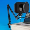 Microfoni 1 pz Microfono professionale Scudo isolante Microfono Parabrezza Filtro in schiuma per la registrazione di podcast di canto Streaming live