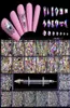 21CaseBox Nail Art Salon Luksusowy zestaw kryształowy Pamięci Crystal Memories Mixed Diamond Jewelry Set6180295