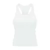 Damskie dresy racerback Tank Lu-191 Sug Fit Sleveveless Joga Joga Shanded Women Treeut Top Sport Shirt z wyściełaną bran9h7