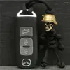 Keychains Creative Skeleton Soldier Personality Key Ring Chain Backpack Small Pendant Accessory Couple Decoration Gift Wholesale