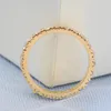 Fedi nuziali Anello in oro giallo 14k con fede nuziale di fidanzamento reale Taglio rotondo VVS1 D Anello sottile di colore 2,0 mm per Lady231118