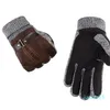 Mens Designer Thermal Gloves Summer Winter Five Fingers Gloves Finger Protected Warm Keeping Fleece Thick Breathable Gloves