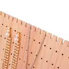 Мешочки для ювелирных изделий Деревянная витрина Держатель для сережек с отверстиями Подставка для сережек Мини L-образный держатель для шпилек