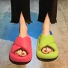 Kamienia butów na platformie wewnętrznej żeńskie domowe plażę klapki soft eva grube podeszwy damskie slajdy dziewczyny