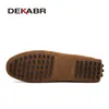 Dress DEKABR Large Size 49 Loafers Soft Moccasins High Quality Spring Autumn Genuine Leather Men Warm Flats Driving Shoes 230419