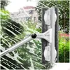 MOPS Telescopic Glass Wiper Magic Window Brush Pressioner Cleaner Long Honge Sile Detating Head Cloth Tools 230721 Drop D Dhsur