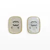 Dangle Charm Jewelry Gold Plated Family Gift Square Stud Fashion Spring New Women's Love Earrings Wholesale