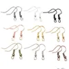 Clasps & Hooks 100Pcs/Lot 20X17Mm Diy Earring Findings Earrings Clasps Hooks Fittings Jewelry Making Accessories Iron Hook E Dhgarden Othvr